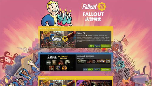 庆祝辐射日 辐射 系列游戏特卖中